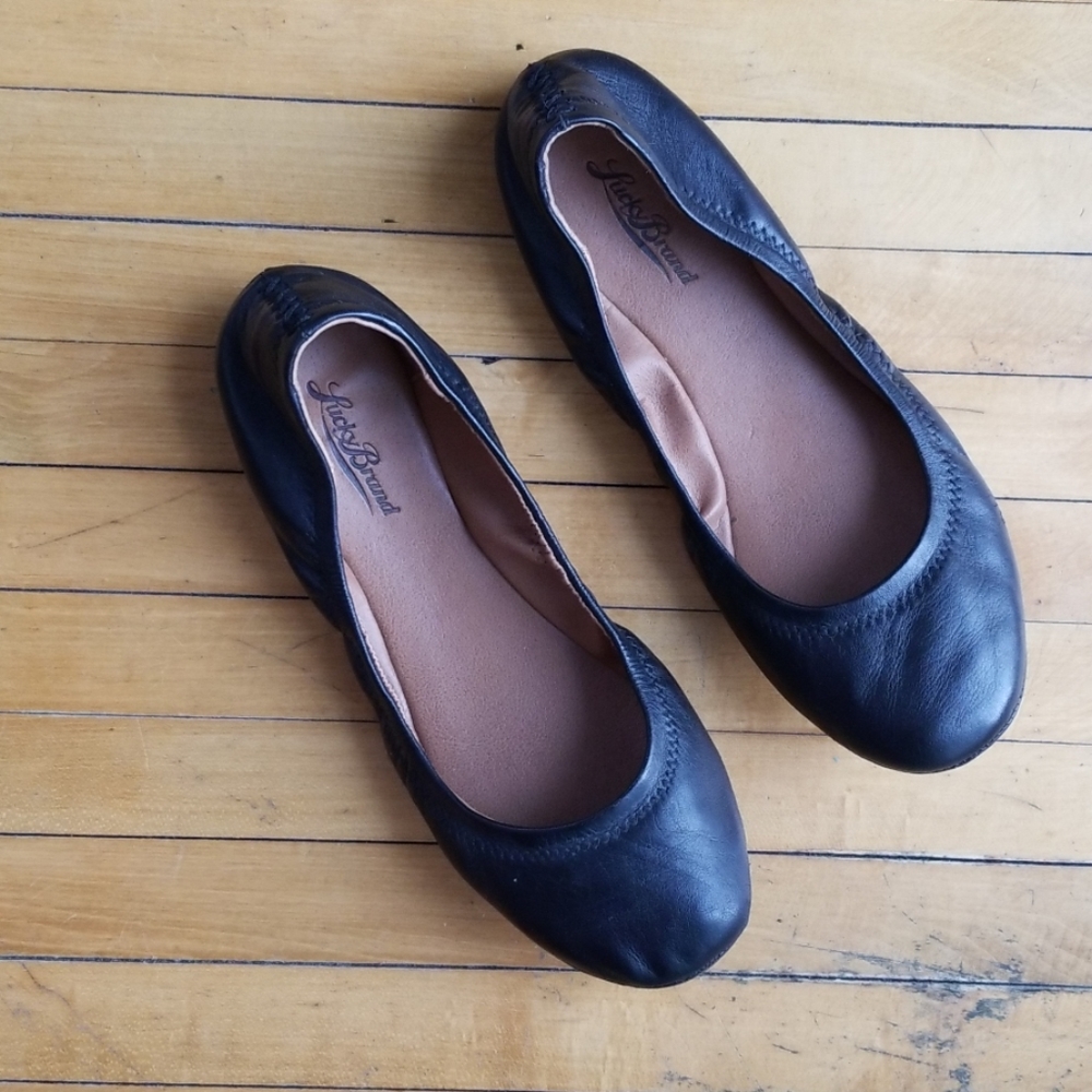 Lucky Brand leather ballet flats